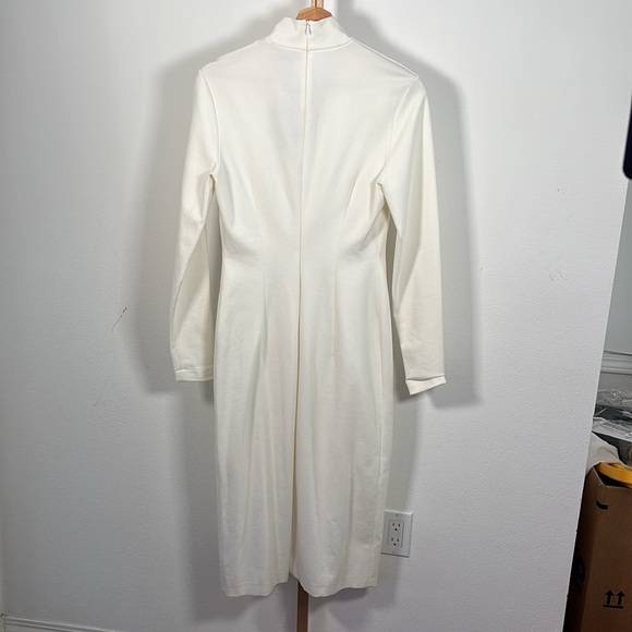 Wolford X Amina Muaddi - High-neck Jersey Dress - White Medium - Picture 5 of 5